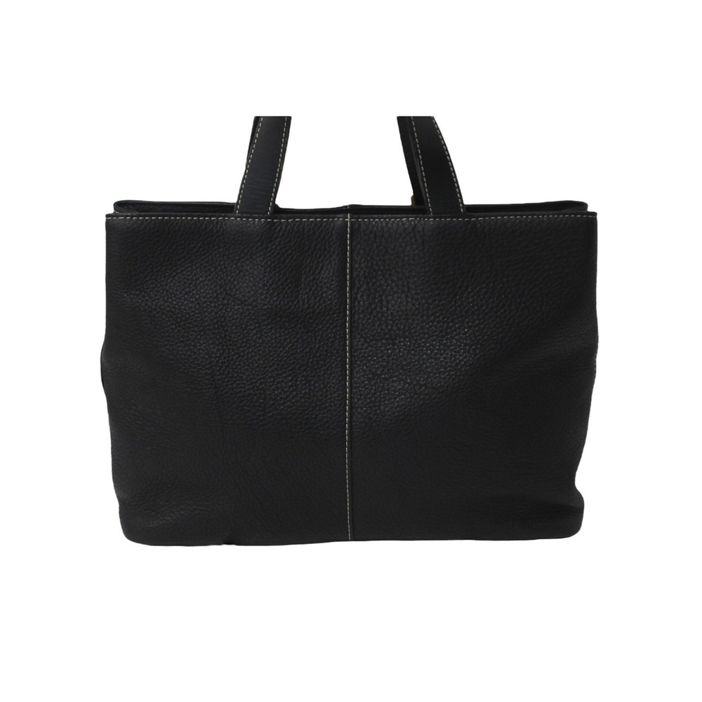 BURBERRY Handbag Gold Plated Nova Check Horse Mark Jacquard Weave Black Leather - Picture 3 of 8